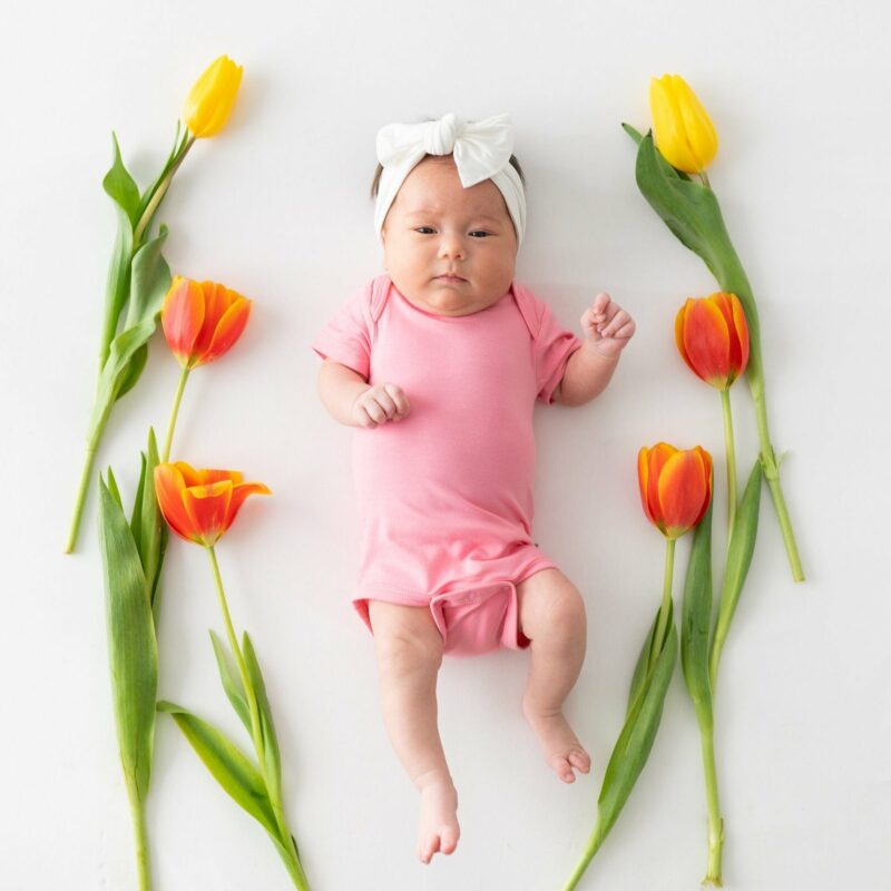 Kyte BABY Bodysuit in Rose