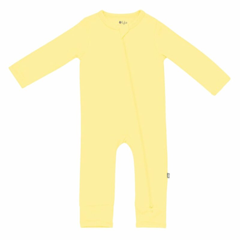 Kyte BABY Zippered Romper in Daffodil