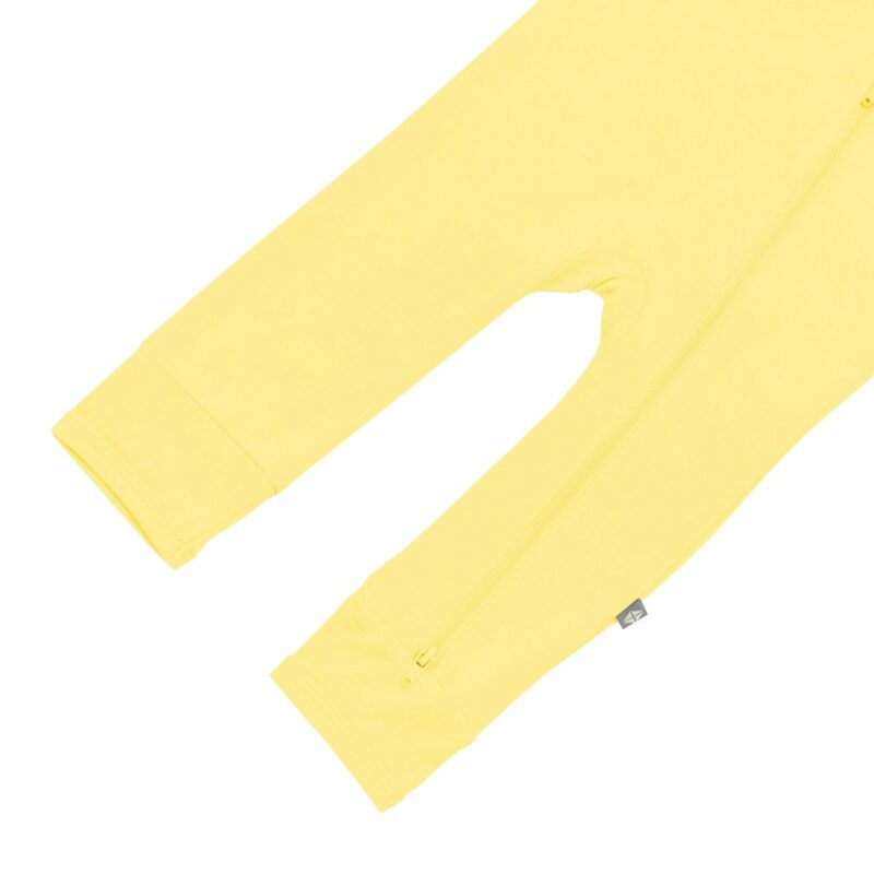 Kyte BABY Zippered Romper in Daffodil Blossom