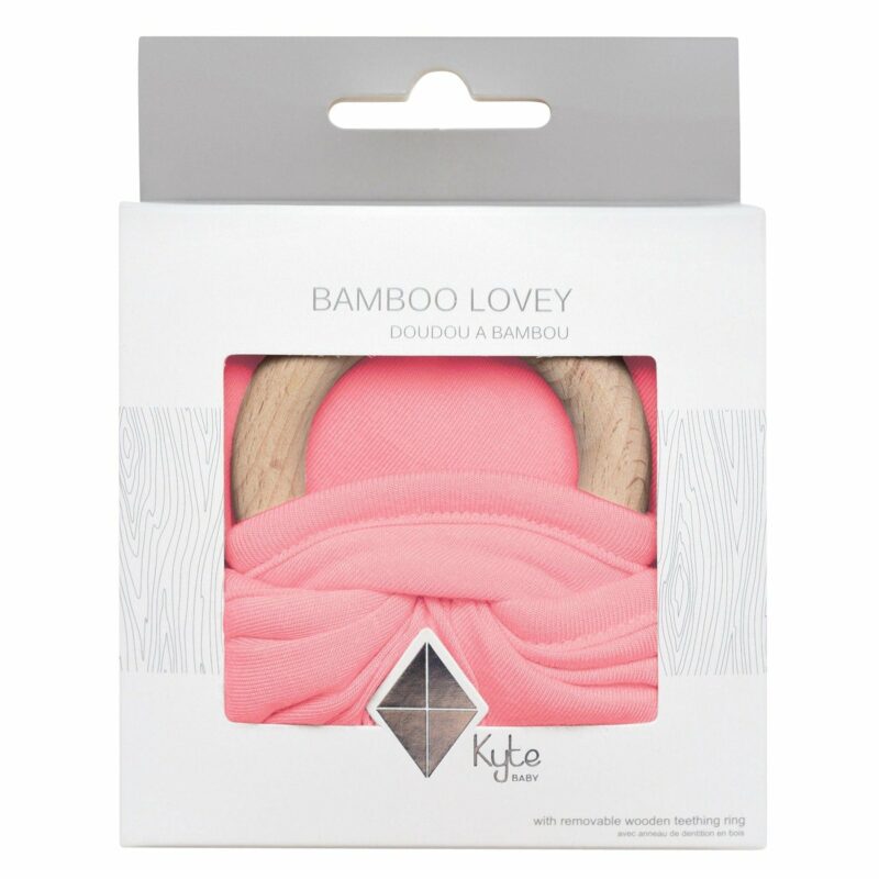 Kyte BABY Lovey in Rose with Removable Teething Ring