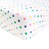 Kyte BABY Crib Sheet in Spring Polka Dots