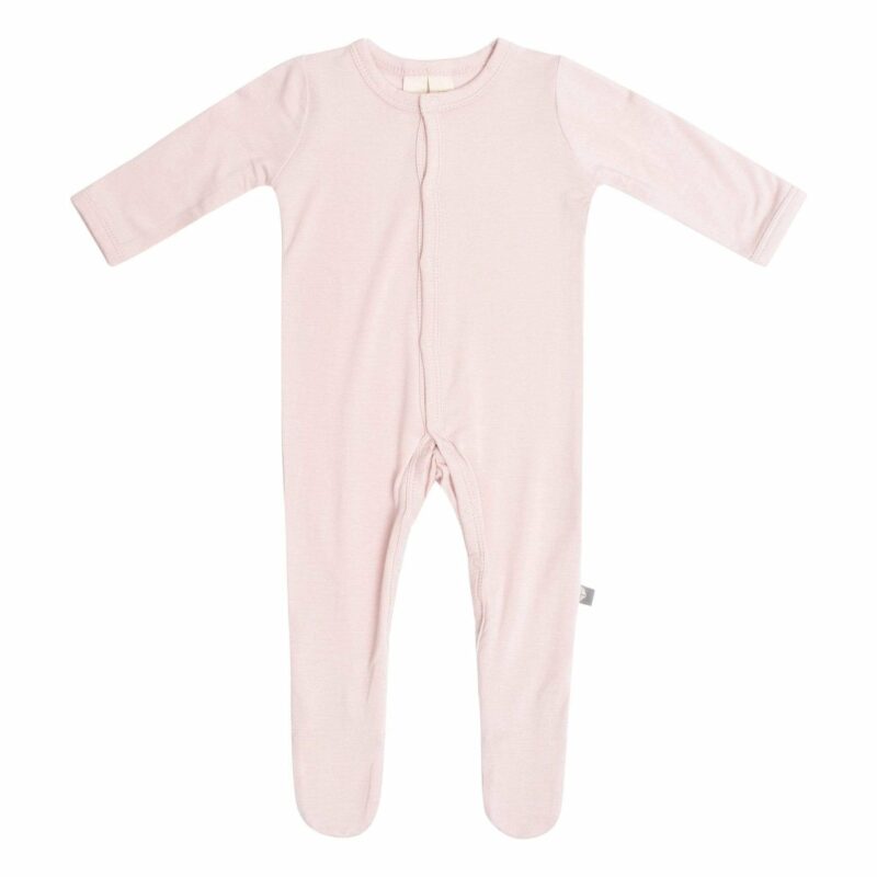 Kyte BABY Snap Footie in Blush Kyte BABY Snap Footie in Blush