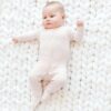 Kyte BABY Snap Footie in Blush Kyte BABY Snap Footie in Blush