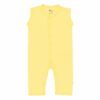 Kyte BABY Sleeveless Snap Romper in Daffodil