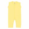 Kyte BABY Sleeveless Snap Romper in Daffodil