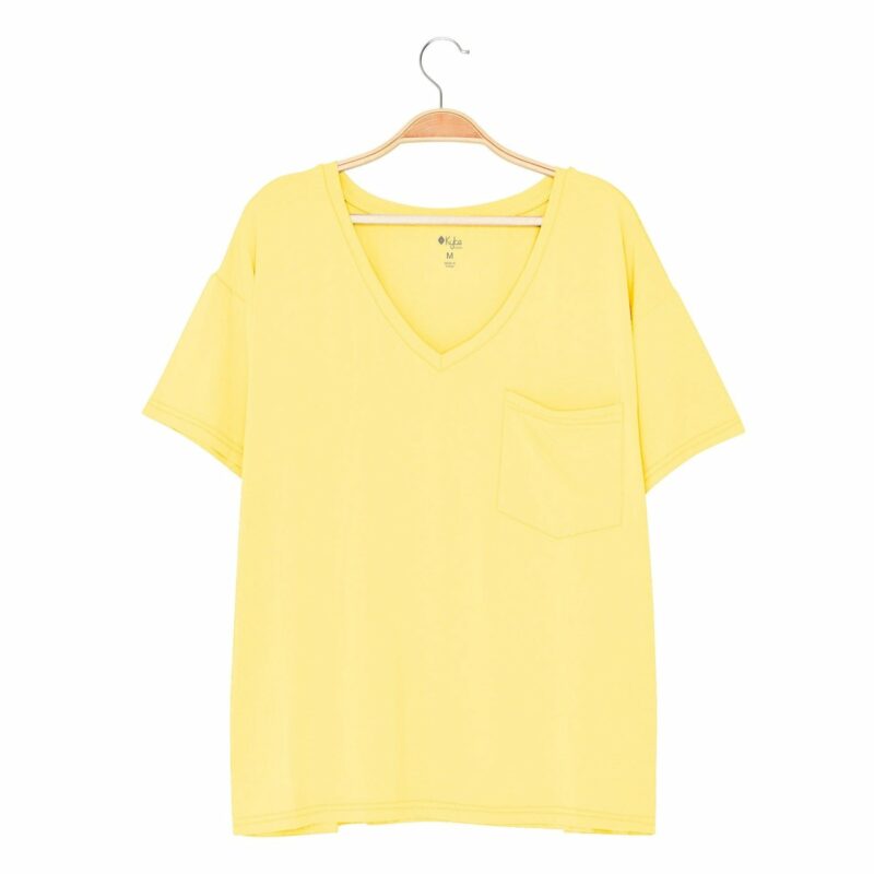 Kyte BABY Women’s Relaxed Fit V-Neck in Daffodil