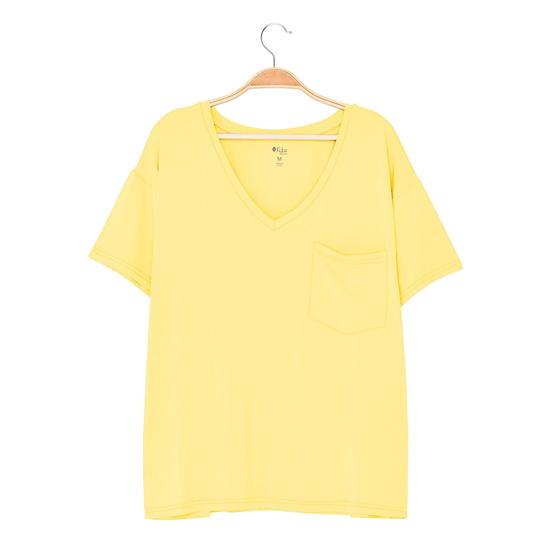 Kyte BABY Women’s Relaxed Fit V-Neck in Daffodil
