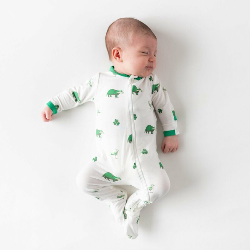 Kyte BABY Zippered Footie in Irish