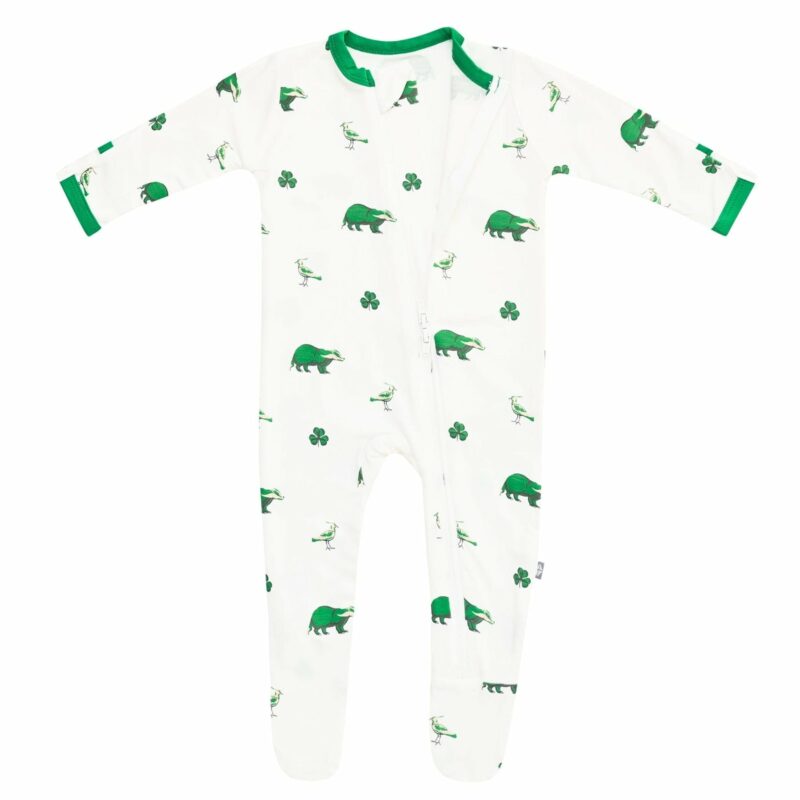 Kyte BABY Zippered Footie in Irish
