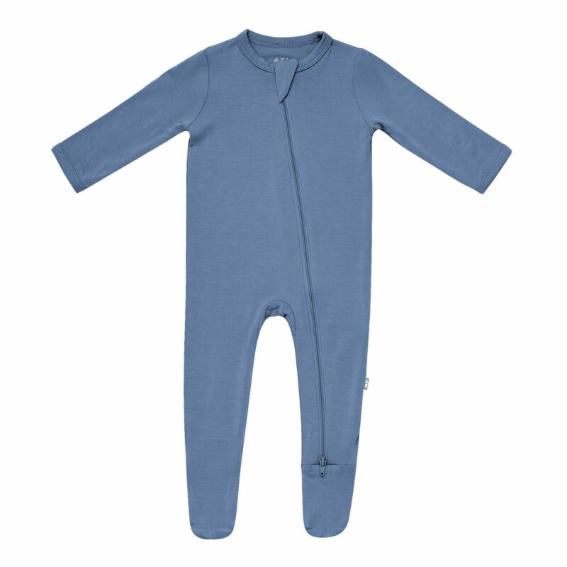 Kyte BABY Zippered Footie in Steel