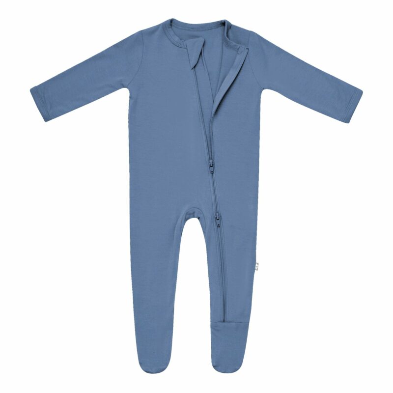 Kyte BABY Zippered Footie in Steel