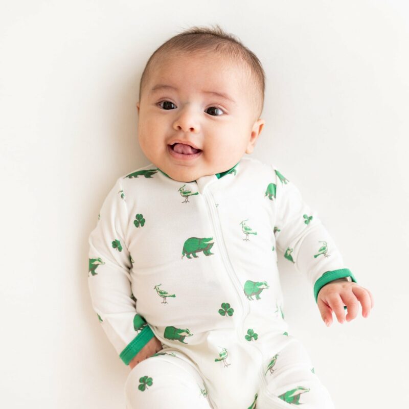 Kyte BABY Zippered Romper in Irish