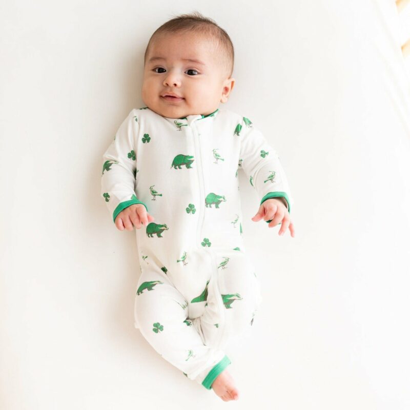 Kyte BABY Zippered Romper in Irish