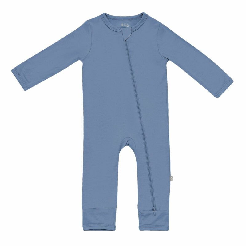 Kyte BABY Zippered Romper in Steel