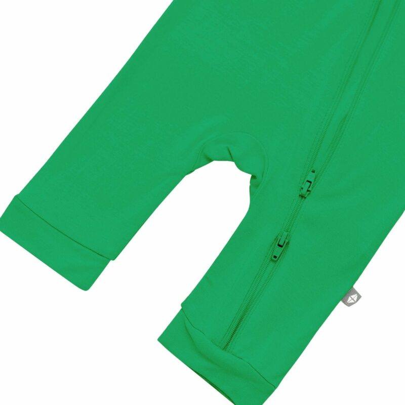 Kyte BABY Sleeveless Zippered Romper in Fern Blossom