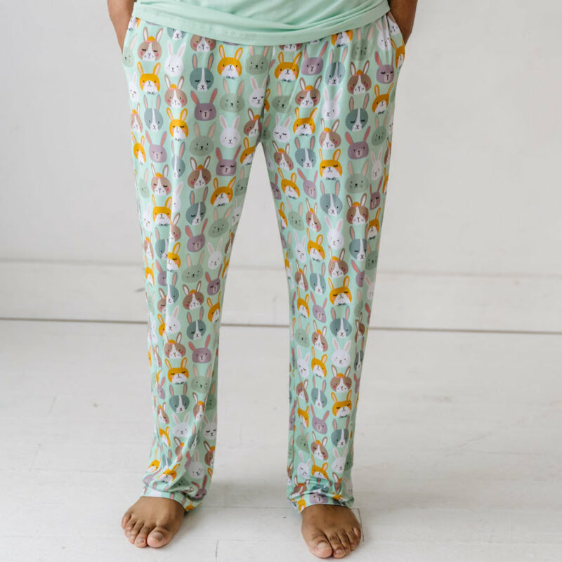 Little Sleepies Rad Rabbits Men's Bamboo Viscose Pajama Pants