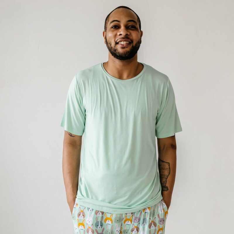 Little Sleepies Rad Rabbits Men's Bamboo Viscose Pajama Top