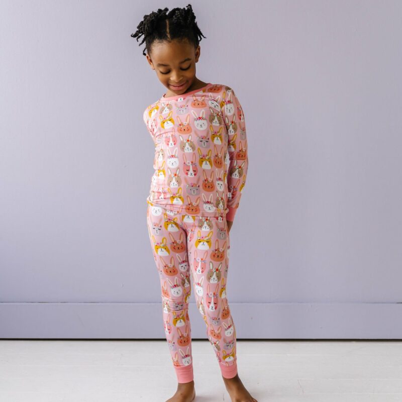 Little Sleepies Boho Bunnies Two-Piece Bamboo Viscose Pajama Set