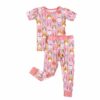 Little Sleepies Boho Bunnies Short Sleeve Bamboo Viscose Pajama Set