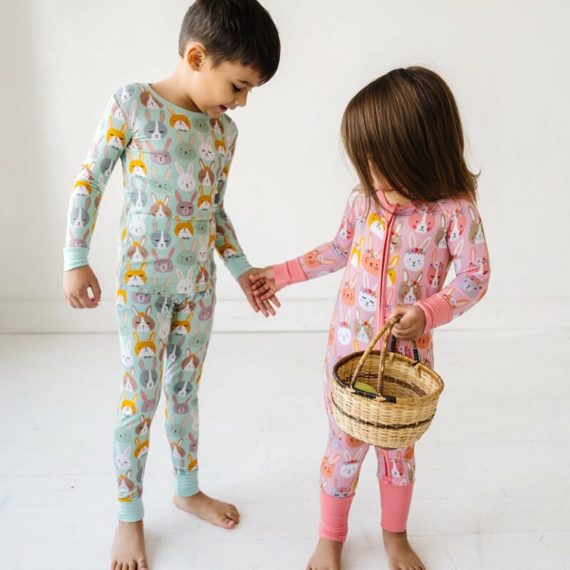 Little Sleepies Rad Rabbits Two-Piece Bamboo Viscose Pajama Set