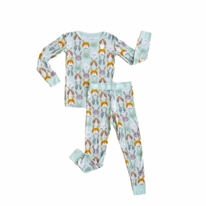Little Sleepies Rad Rabbits Two-Piece Bamboo Viscose Pajama Set