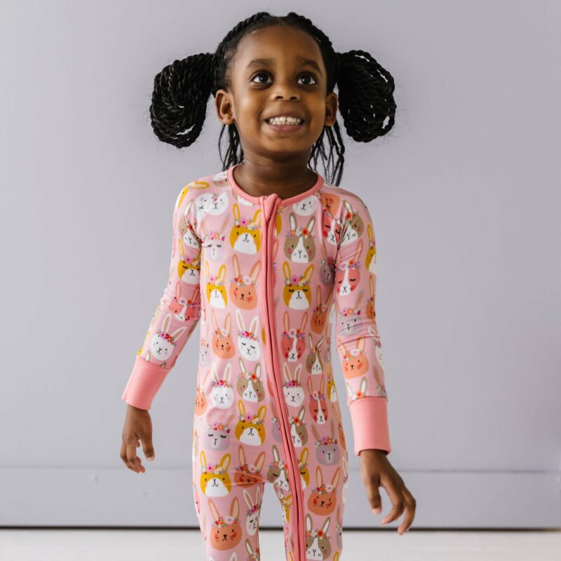 Little Sleepies Boho Bunnies Bamboo Viscose Zippy