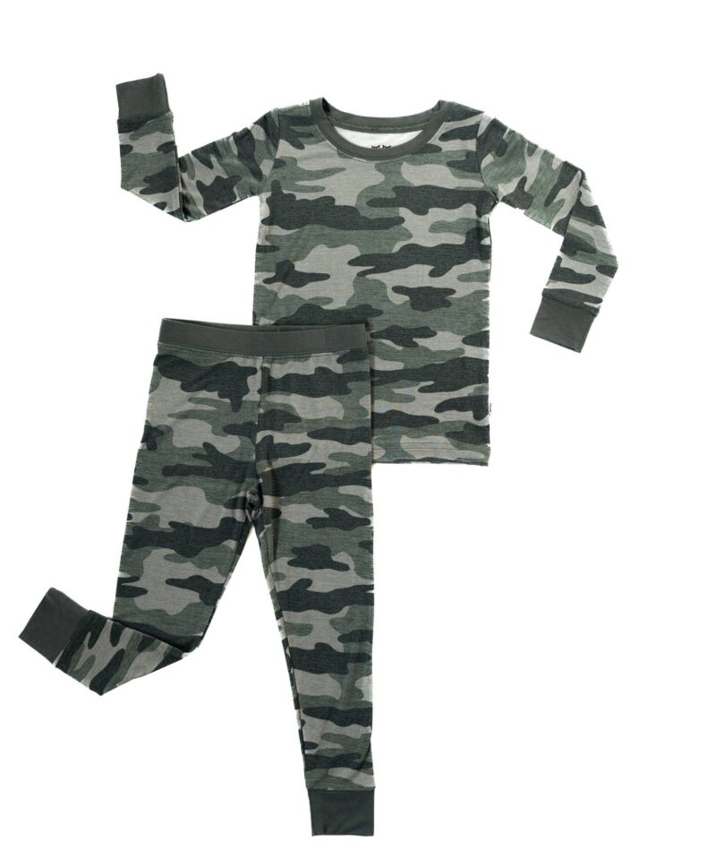 Little Sleepies Vintage Camo Bamboo Viscose Two-Piece Pajama Set