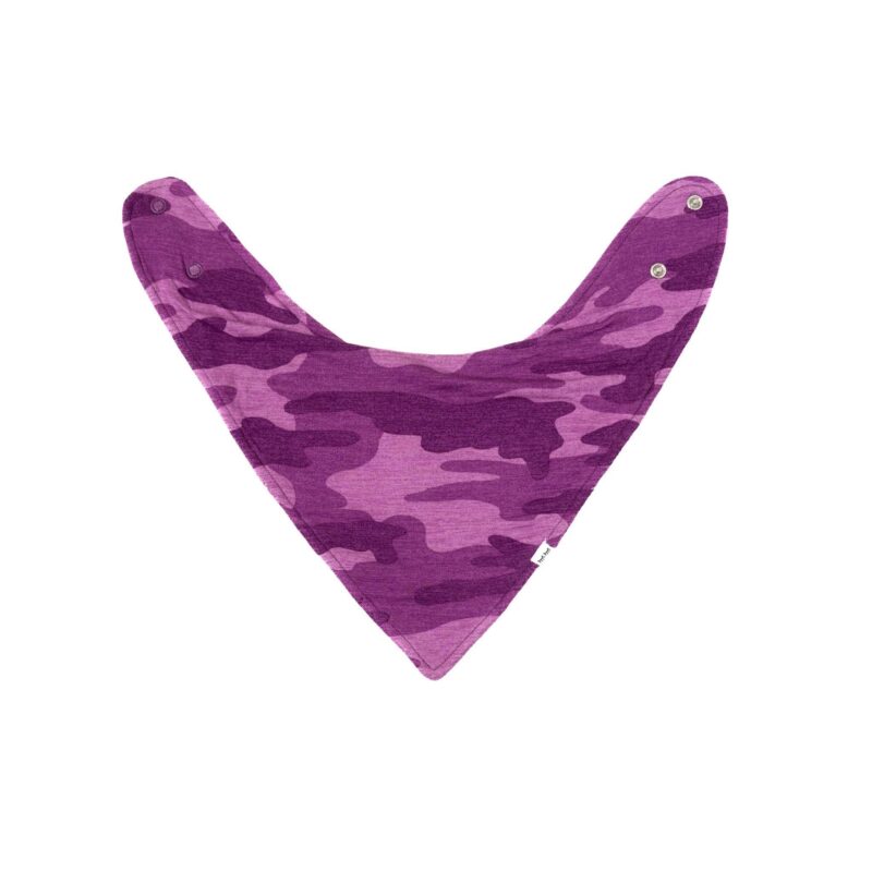 Little Sleepies Berry Camo Bamboo Viscose Bandana Bib