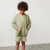 goumi Artichoke Organic Cotton Knit Button-Up Sweater