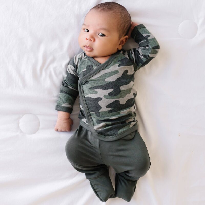 Little Sleepies Vintage Camo Bamboo Viscose Crossover Set