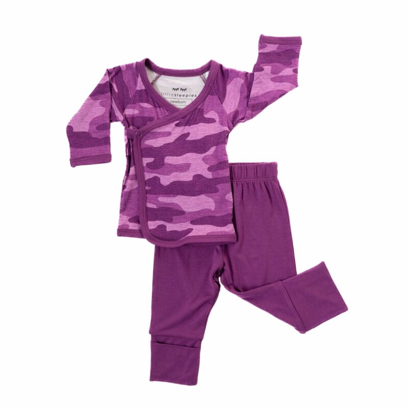 Little Sleepies Berry Camo Bamboo Viscose Crossover Set