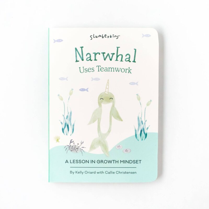 Slumberkins Narwhal Mini and Narwhal Lesson Book Bundle