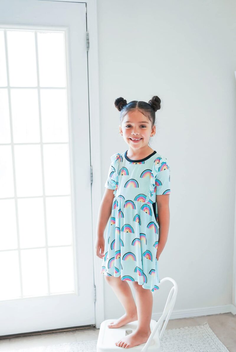 Mila Rainbows Dress from Birdie Bean