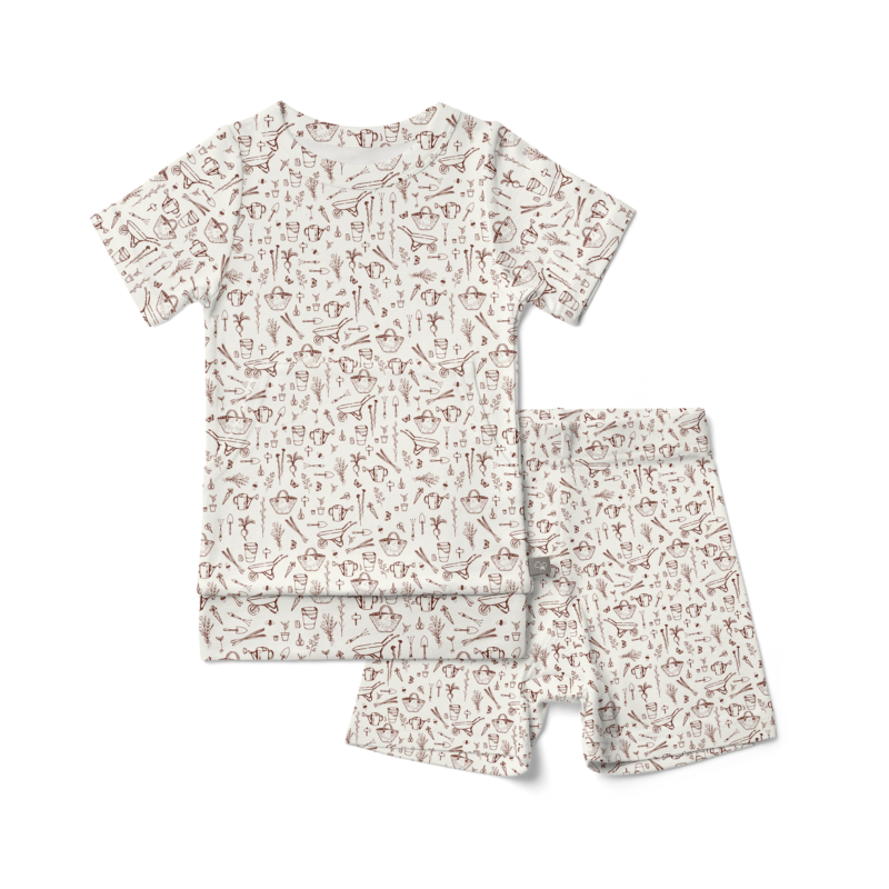 goumi Garden Bamboo Organic Short Sleeve and Shorts Set