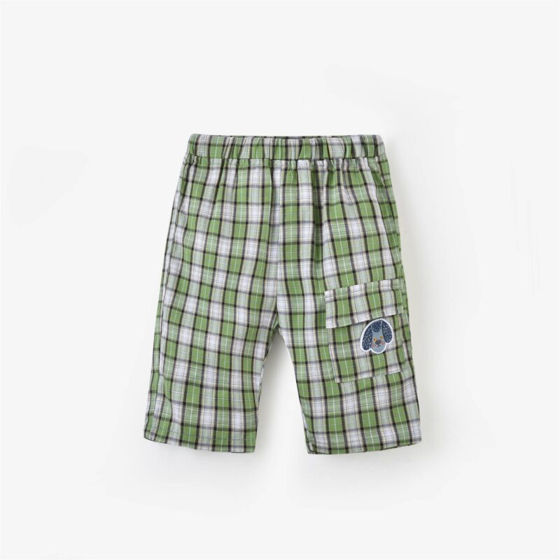 Aimama Kelvin Green Plaid Board Shorts