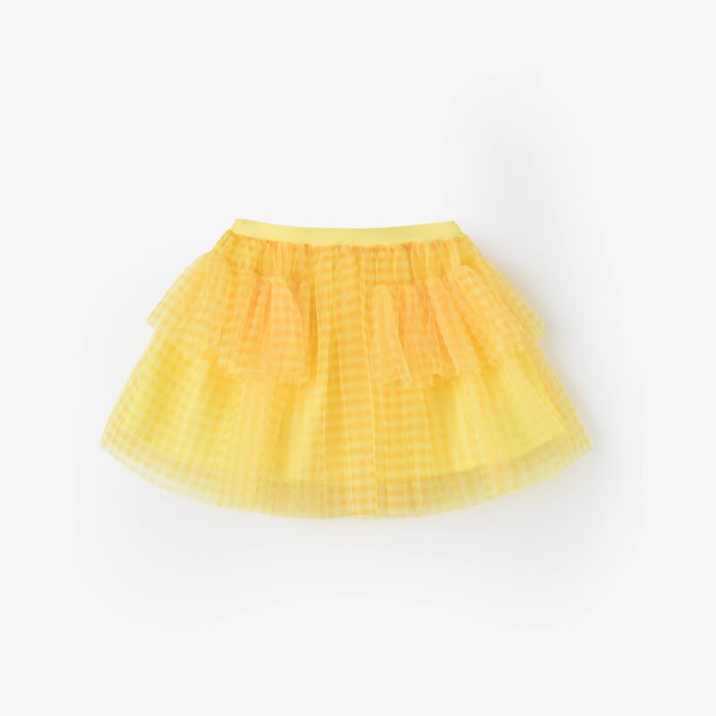 Aimama Ruth Yellow Check Skirt