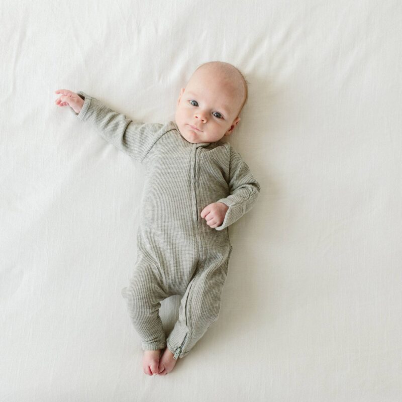 goumi Thunderstorm Organic Cotton Footie