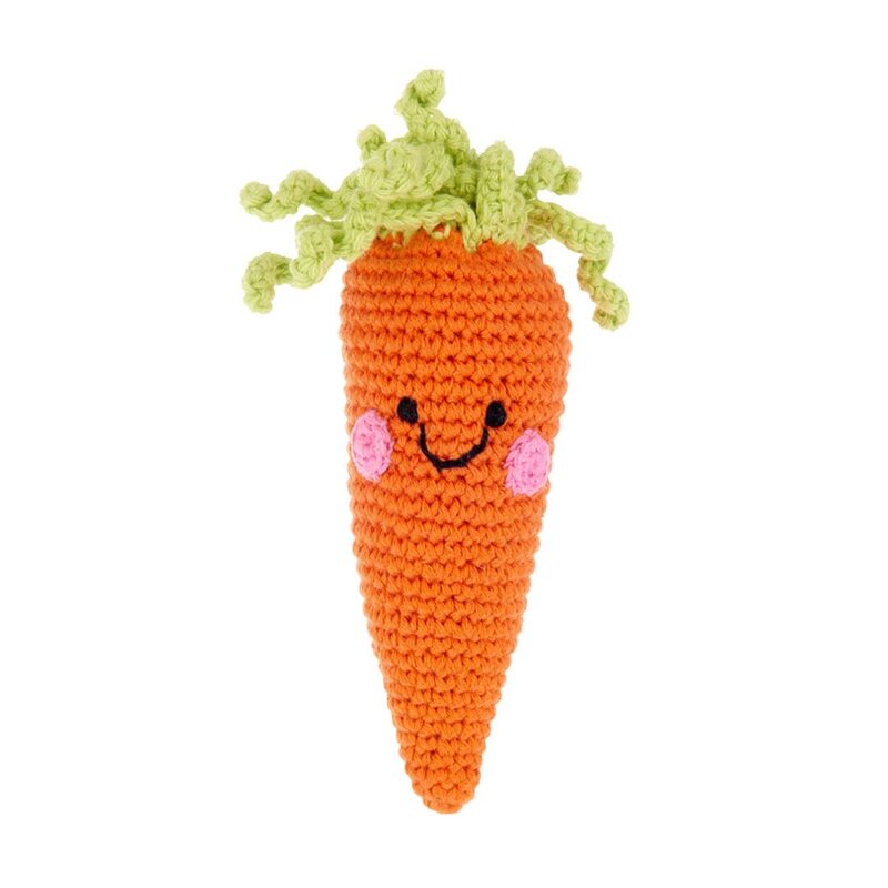 Pebble Friendly Carrot Rattle