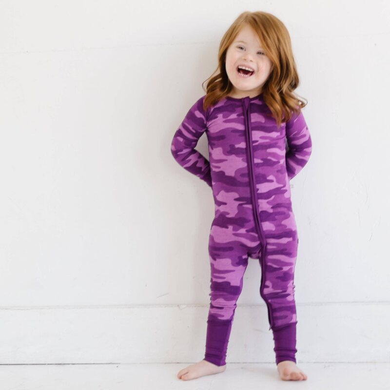 Little Sleepies Berry Camo Bamboo Viscose Zippy