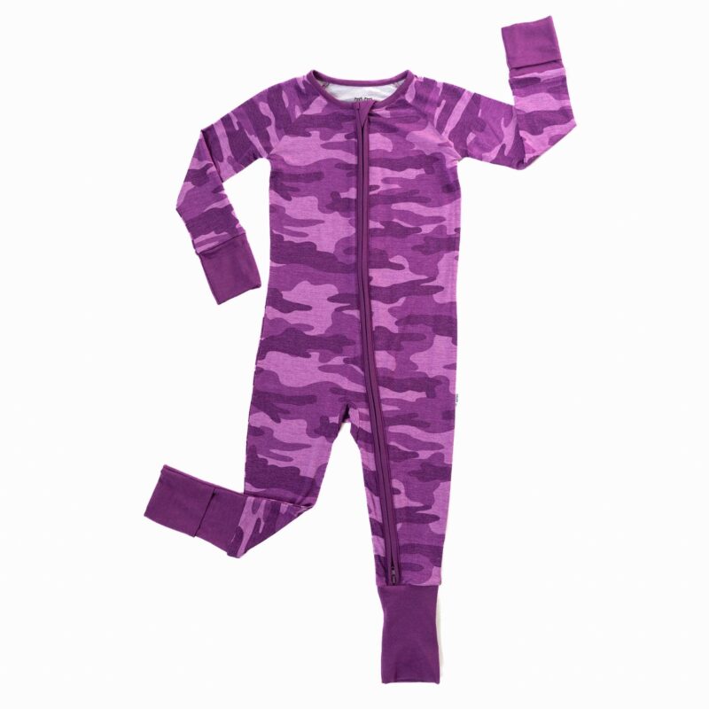 Little Sleepies Berry Camo Bamboo Viscose Zippy