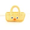 Pebble Yellow Knit Chick Basket