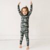 Little Sleepies Vintage Camo Bamboo Viscose Two-Piece Pajama Set