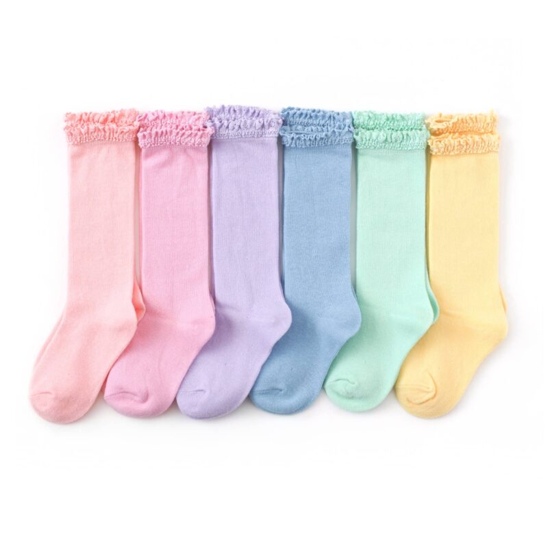 Little Stocking Co Pastel Lace Top Sock Bundle