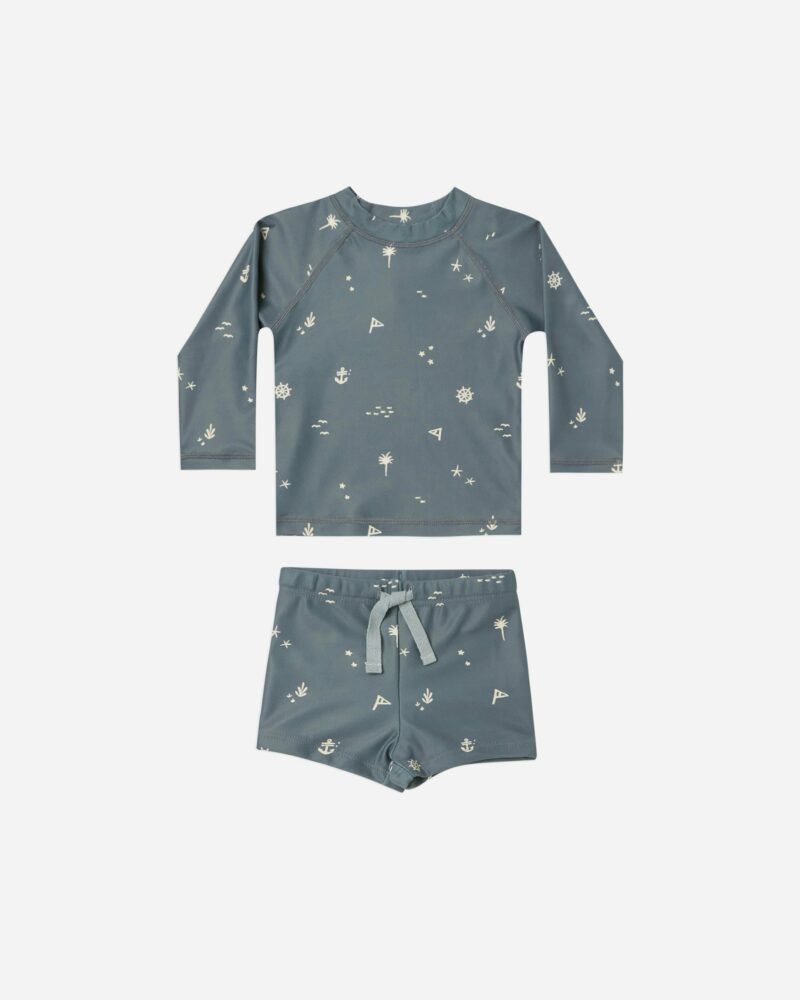 Rylee + Cru Nautical Rashguard Set