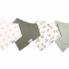 Copper Pearl Haven Bandana Bib 4-Piece Set