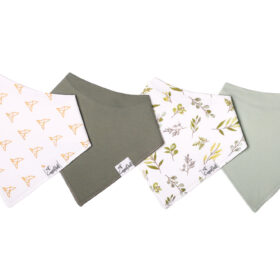 Copper Pearl Haven Bandana Bib 4-Piece Set