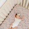 Copper Pearl Zella Premium Crib Sheet