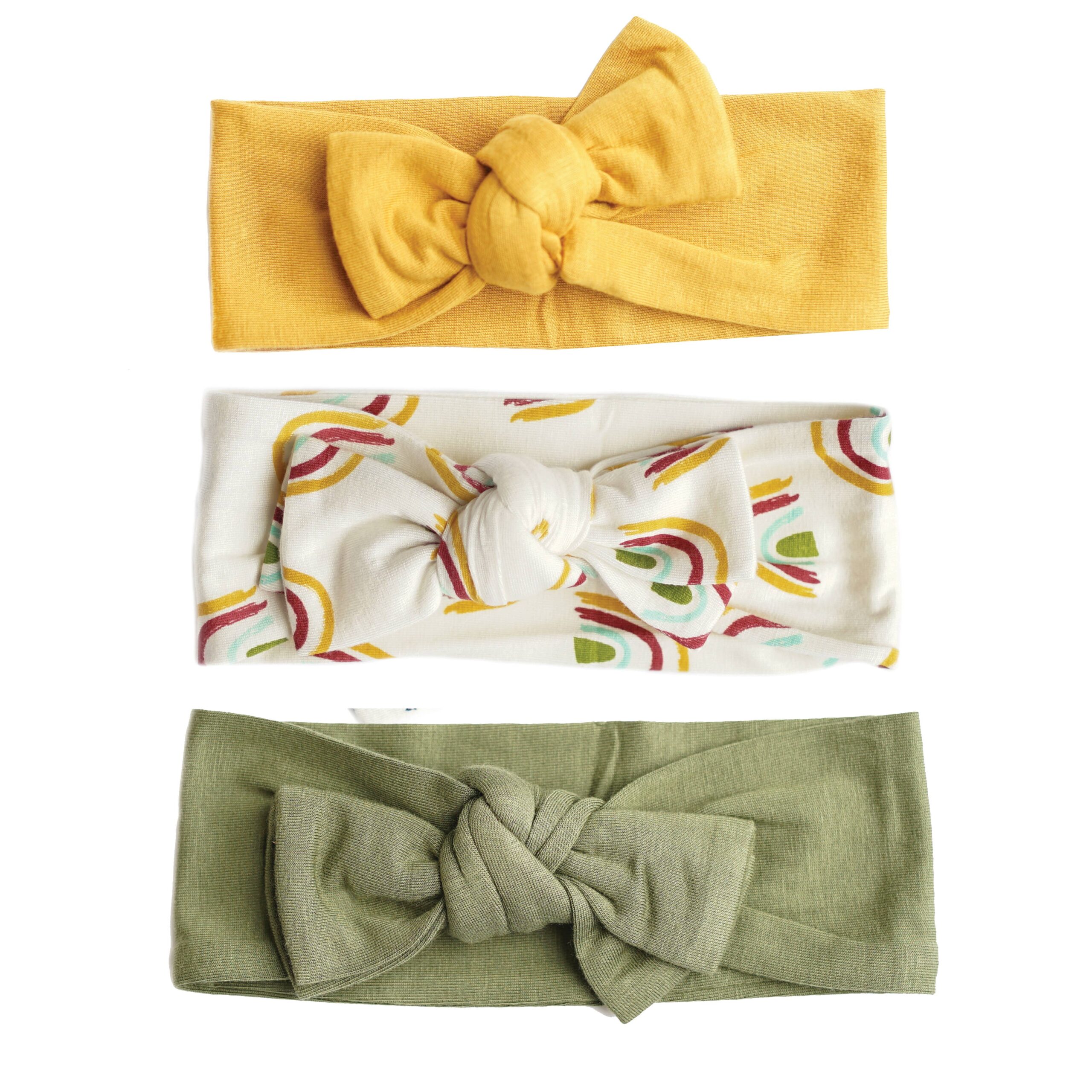 Emerson and Friends Rainbow Bamboo Viscose Headband Set