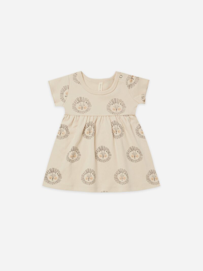 Quincy Mae Lions Short Sleeve Baby Dress