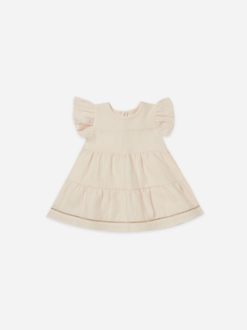 Quincy Mae Natural Short Sleeve Belle Dress